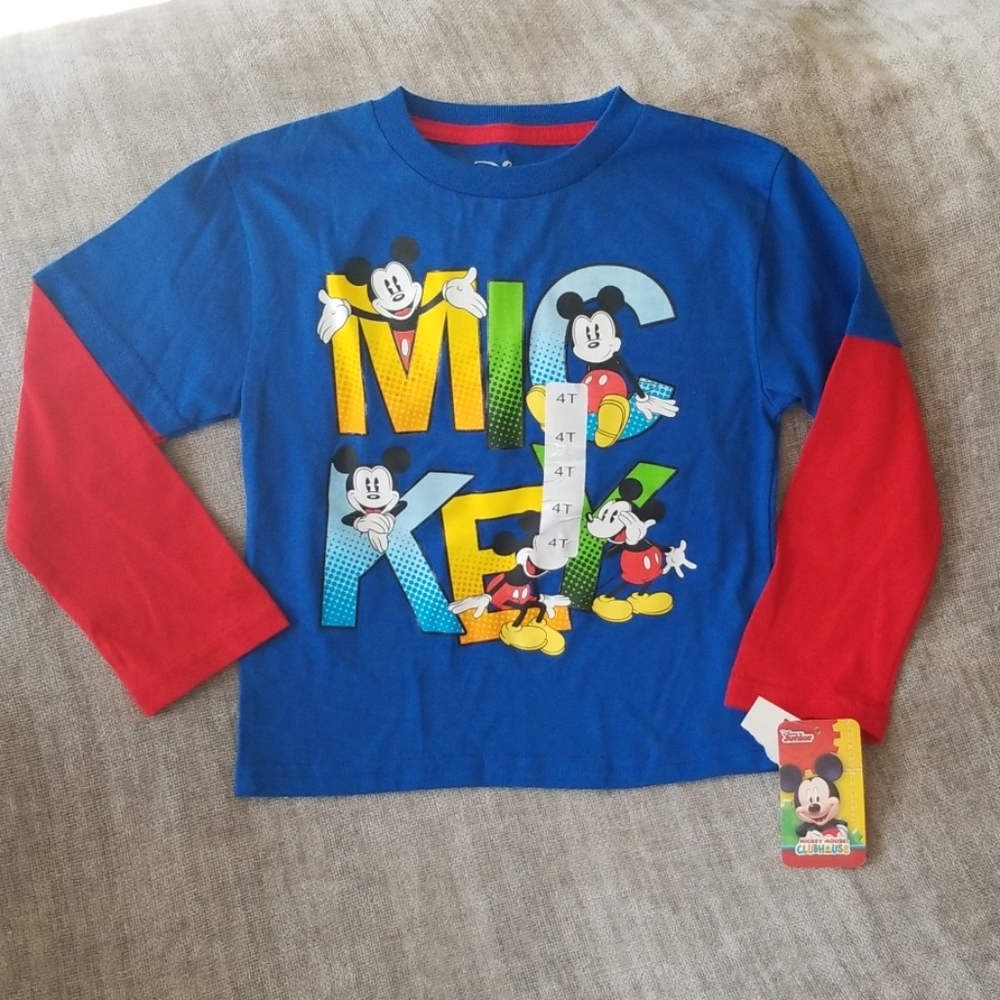 Disney, 4t, Mickey Mouse, long-sleeve shirt